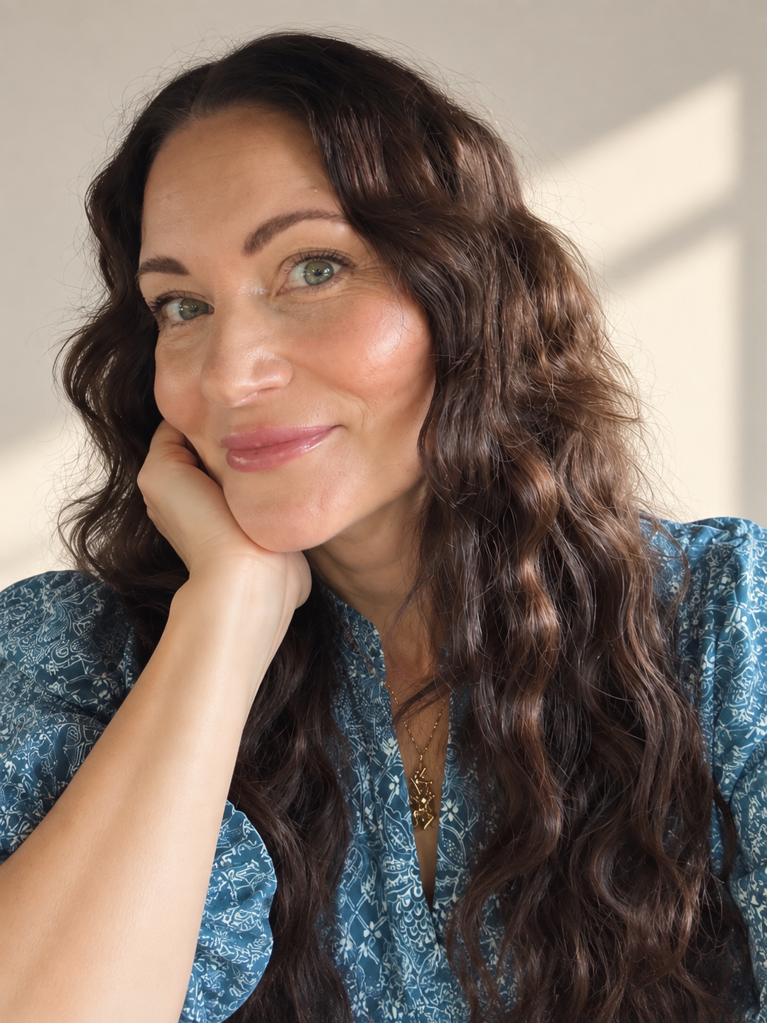 Natalie Boll, owner of Matinata, photographed in soft daylight